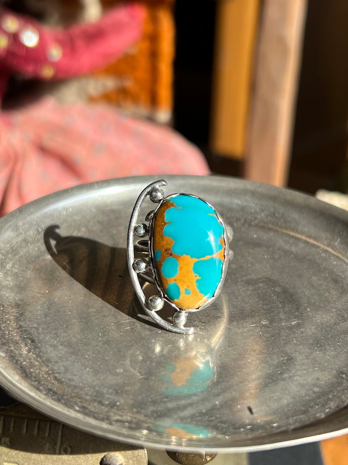 Unique Boulder Turquoise Ring