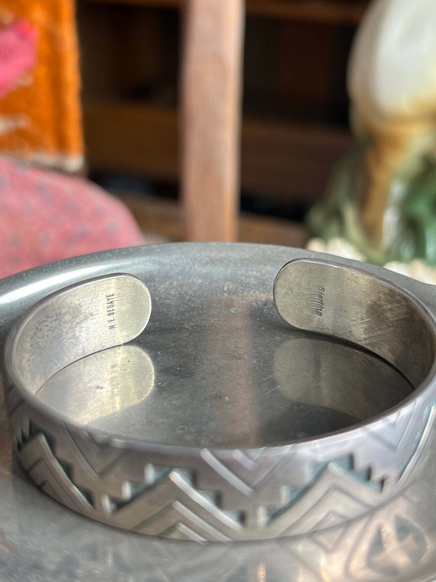 M. E. Behave Sterling Silver Cuff