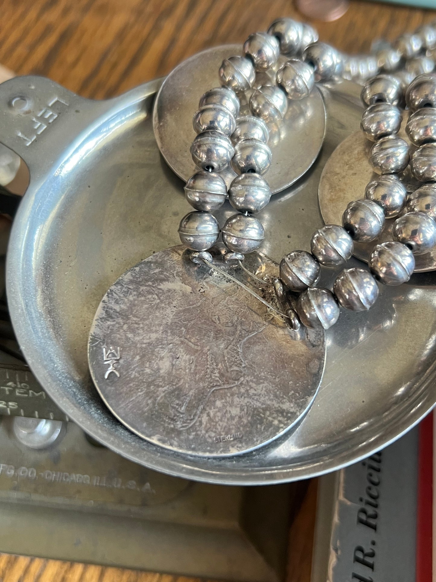 Sterling Silver Overlay Squash Blossom Necklace