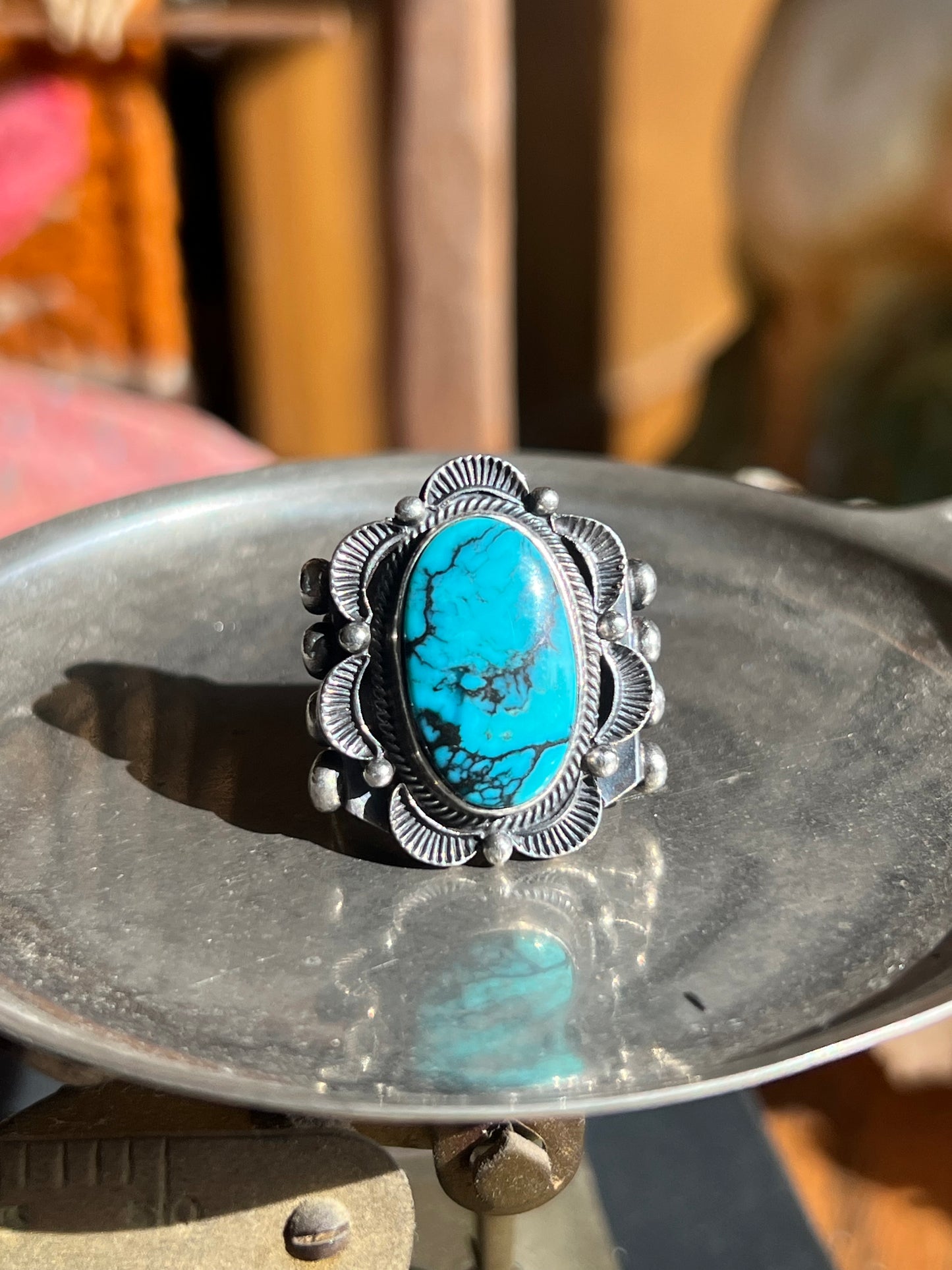 Sleeping Beauty Turquoise Sterling Silver Ring