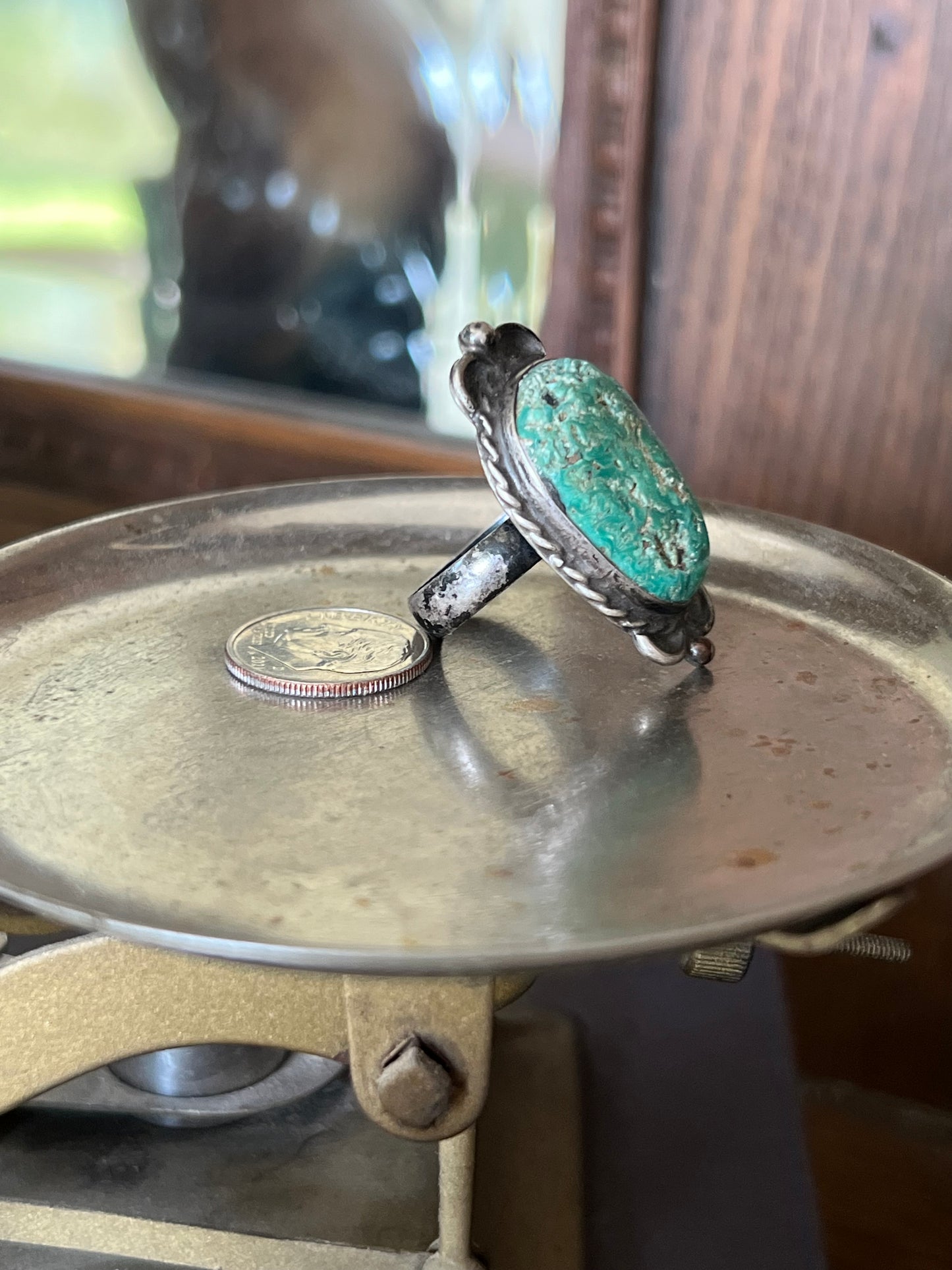 Vintage Crow Springs Turquoise Ring