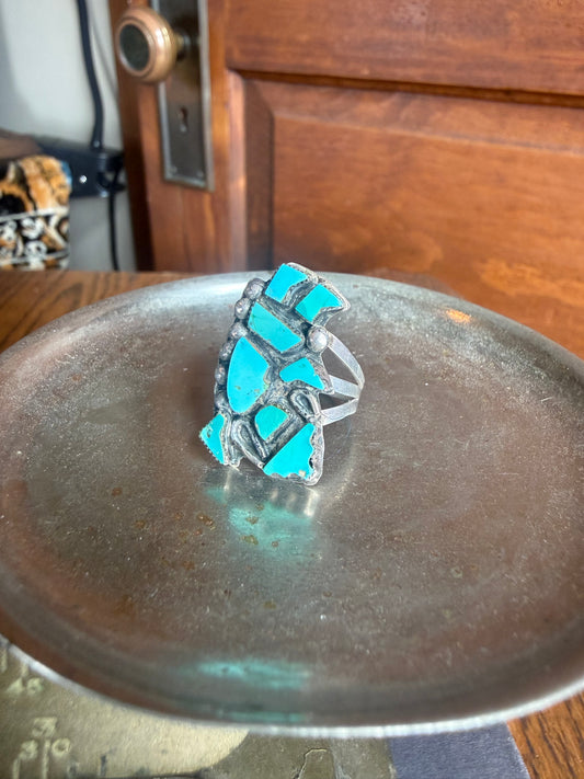 Turquoise Cluster Ring