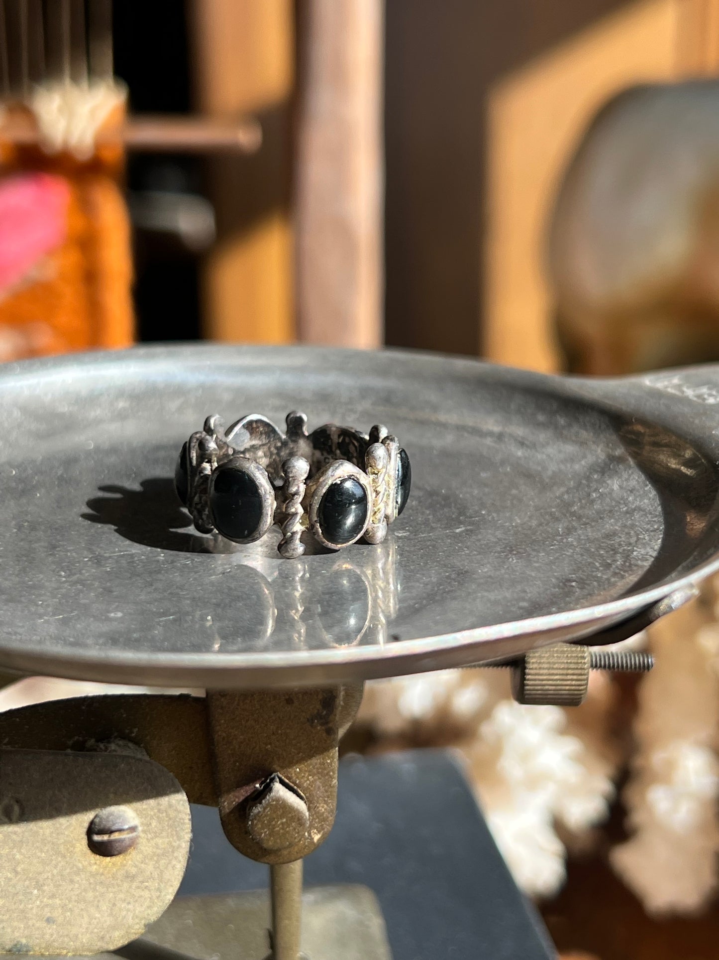 Black Onyx 5-Stone Ring