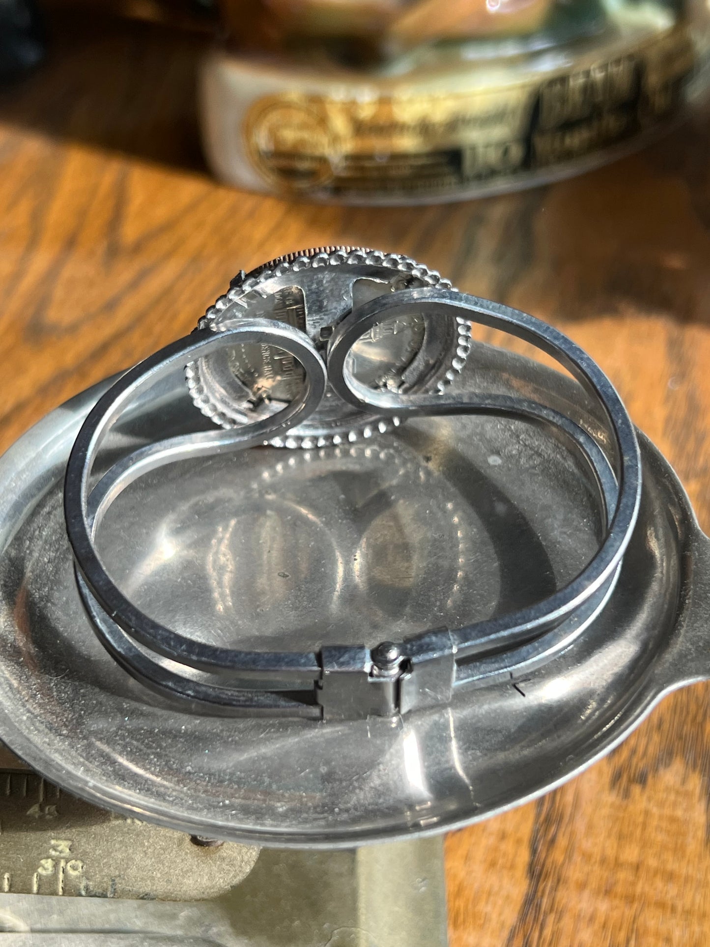 John Kennedy Old Half Dollar Coin Hinge Cuff