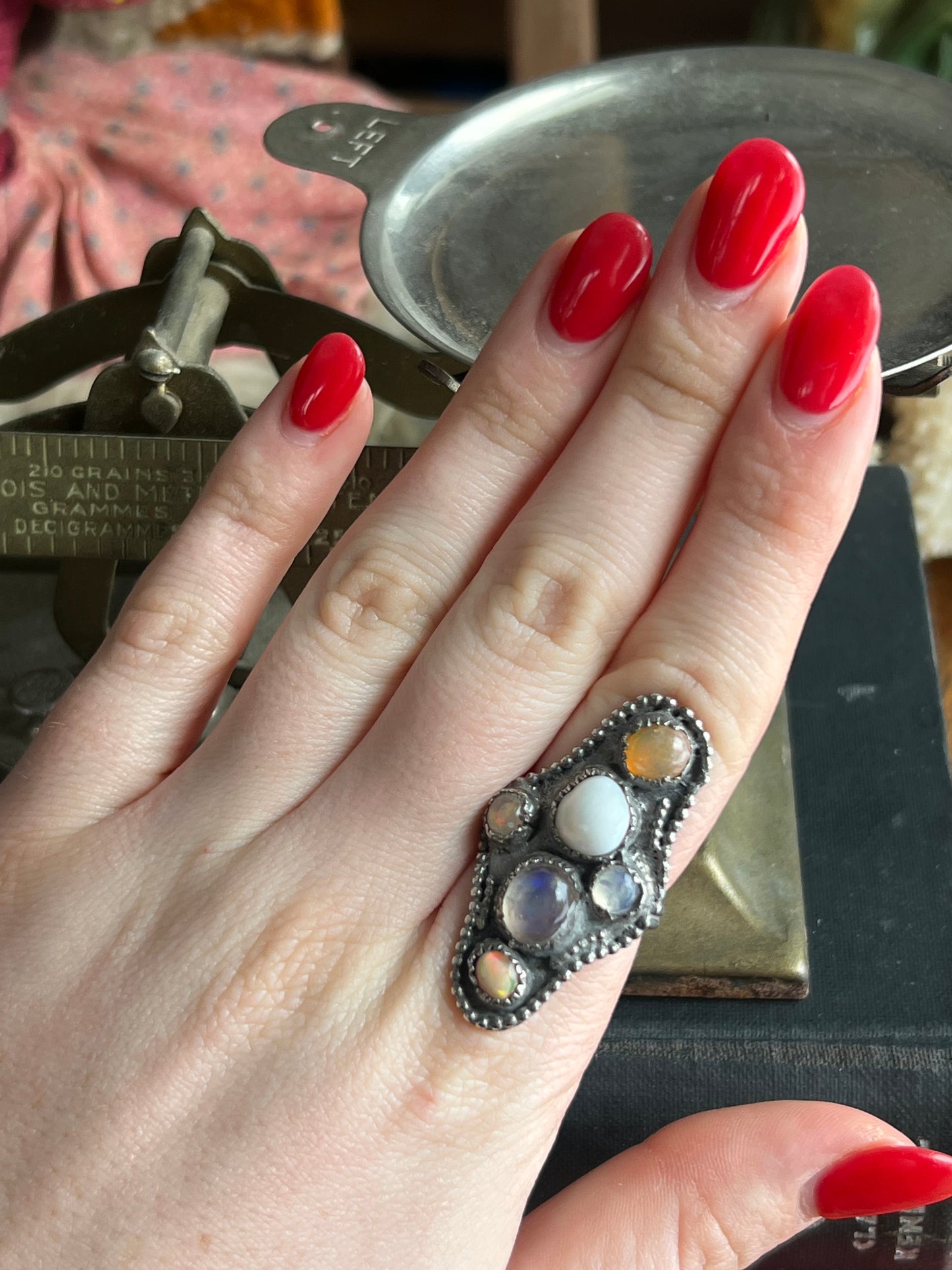 Multi Stone Unique Ring
