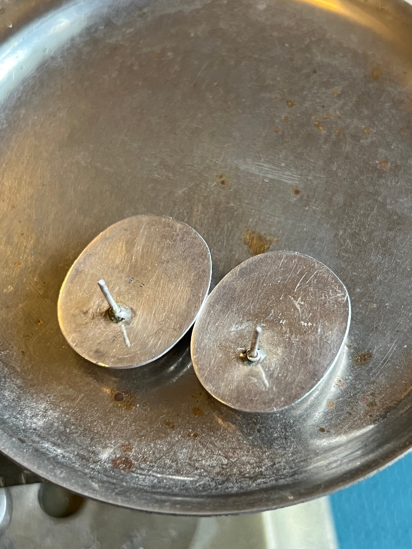 Mother of Pearl Sterling Silver Post Earrings