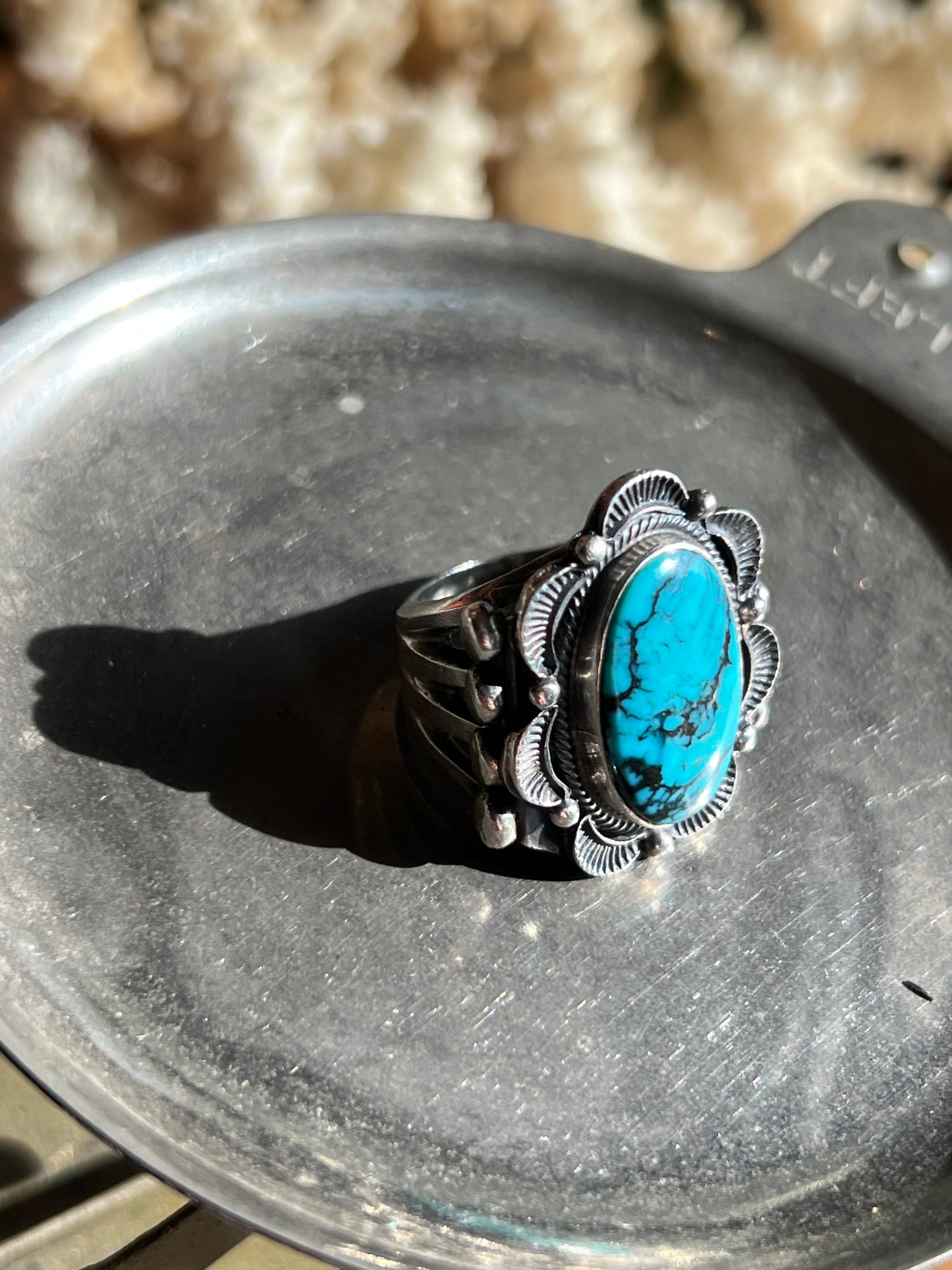 Sleeping Beauty Turquoise Sterling Silver Ring