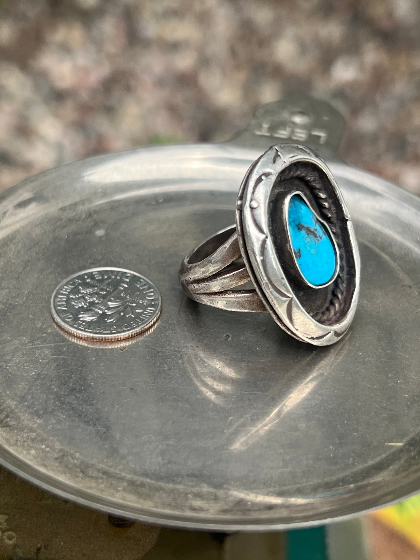 San Bernardino Turquoise Shadow Box Ring