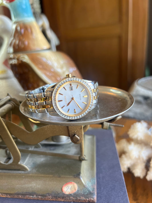 Citizen Two Tone Crystal Watch
