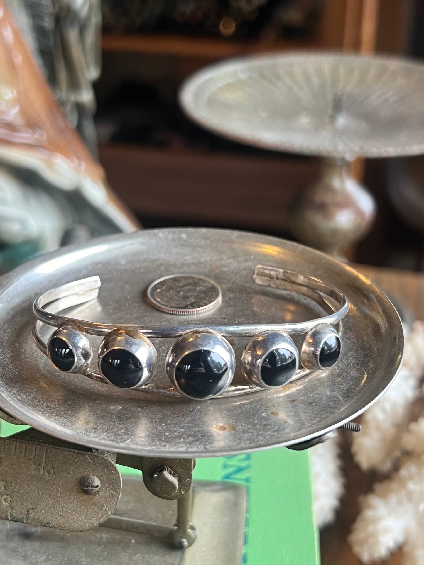 Black Onyx 5-Stone Cuff