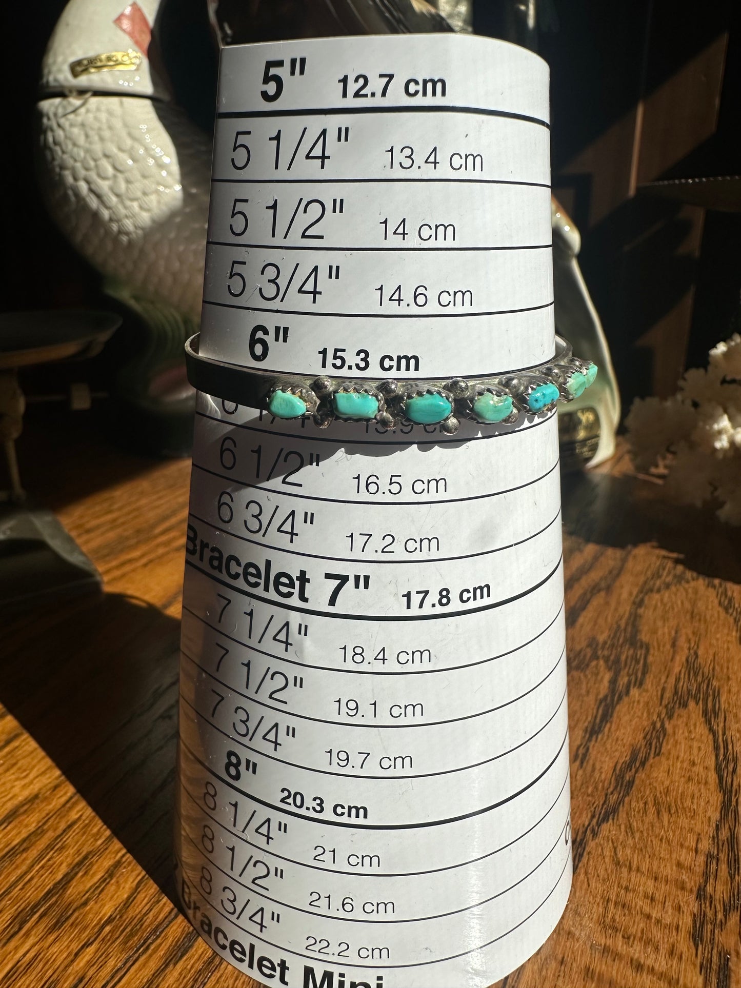 Mix Turquoise & Green 7-Stone Cuff