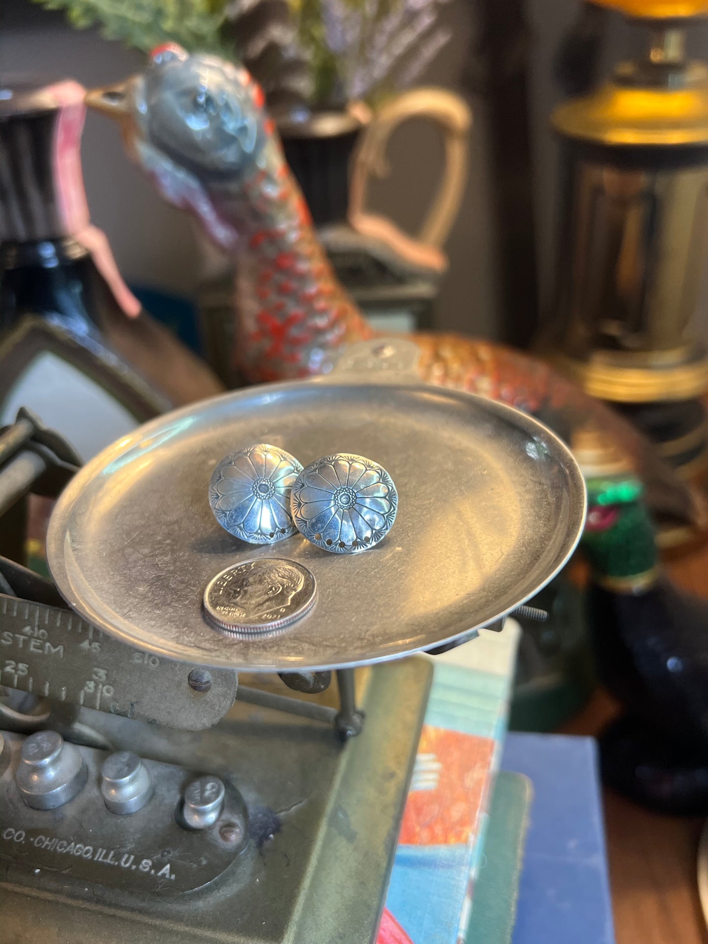 Sterling Silver Conch Post Earrings