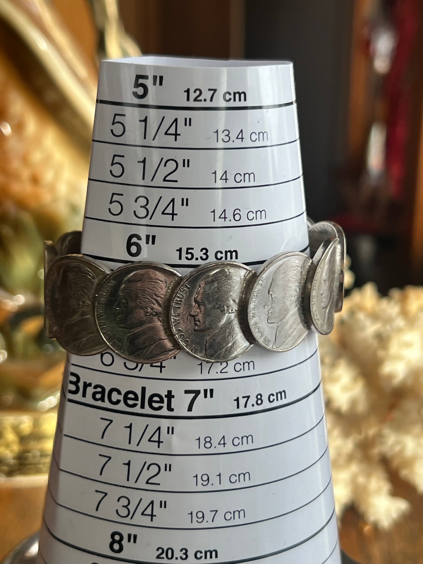 In God We Trust Jefferson Coin Cuff