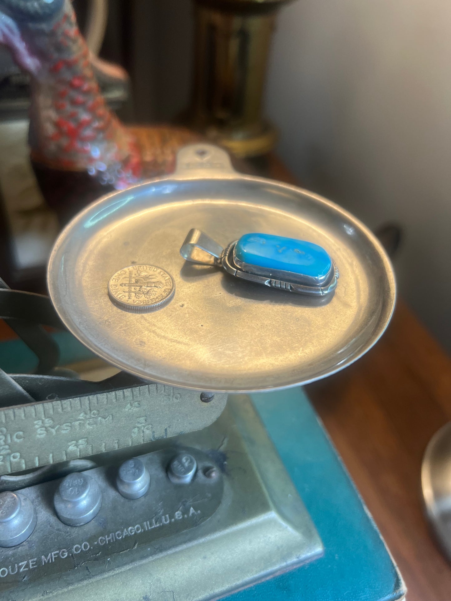 P. Smith San Bernardino Turquoise Pendant