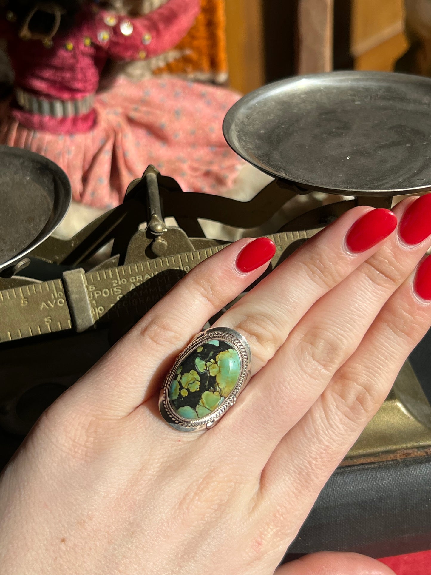 Carico Lake Turquoise Sterling Silver Ring