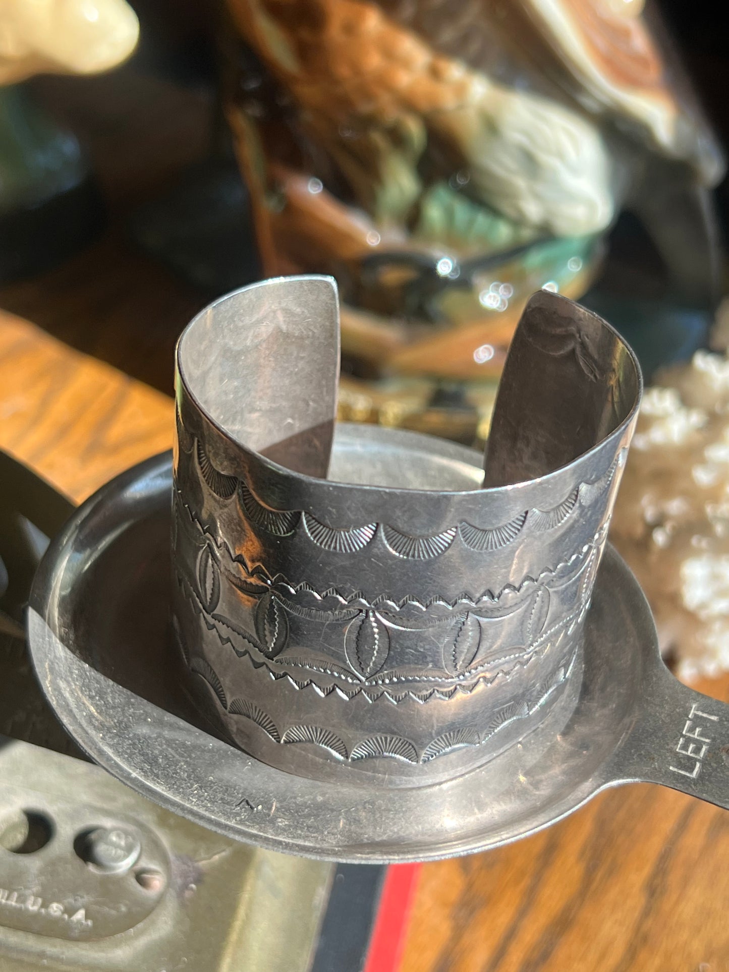 Pawn Chunky Silver Cuff