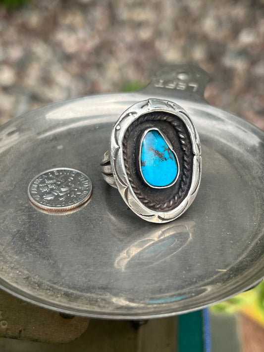 San Bernardino Turquoise Shadow Box Ring