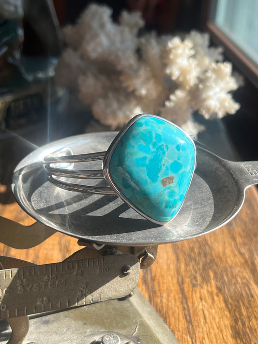 Cabochon Turquoise Sterling Silver Cuff