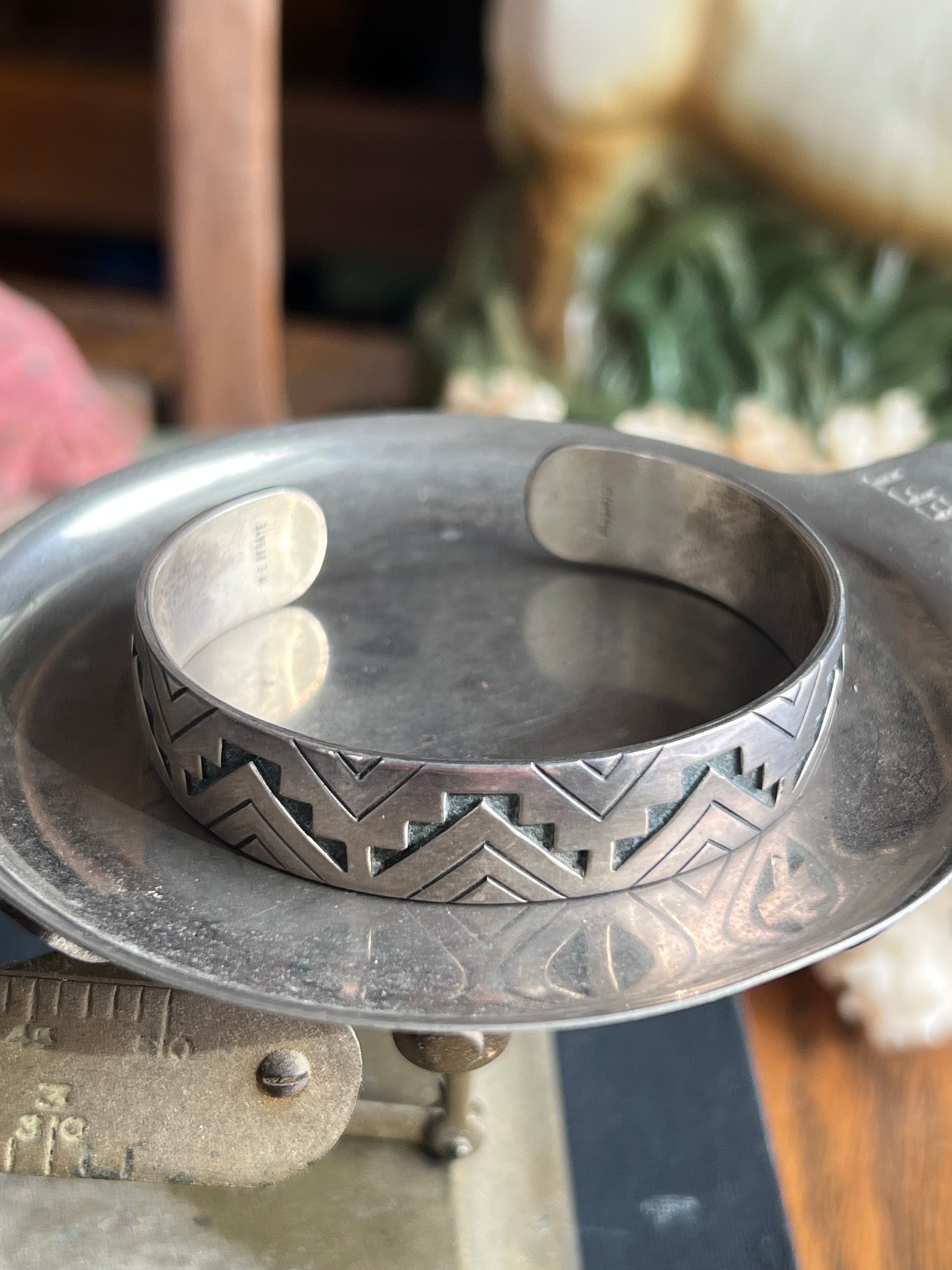 M. E. Behave Sterling Silver Cuff