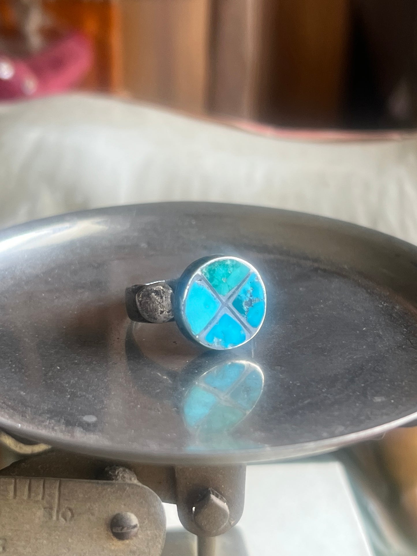 Vintage Turquoise Crushed Inlay