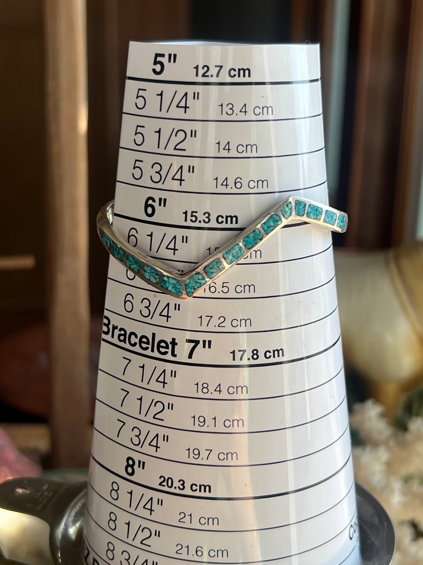 Turquoise Crushed Inlay Cuff