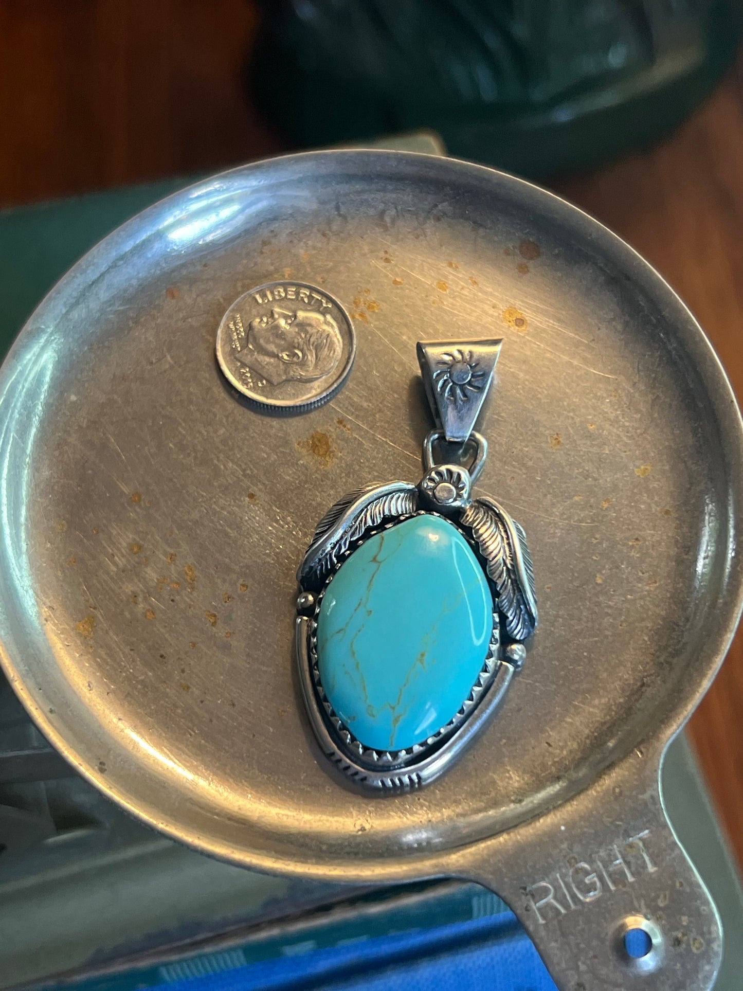 Fox Turquoise Pendant