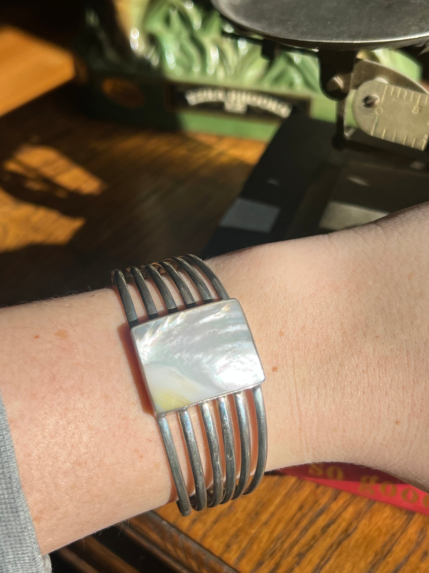 Sterling Silver Mother of Pearl Cuff