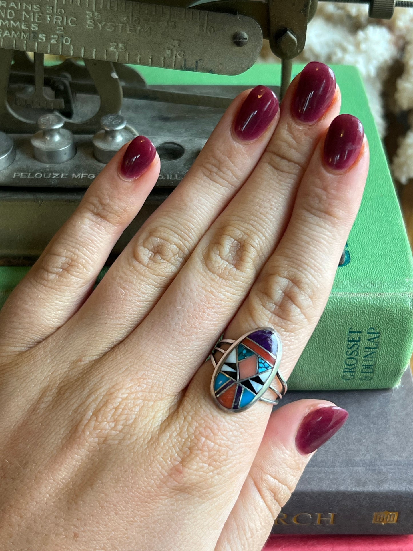 Multi Color Inlay Ring