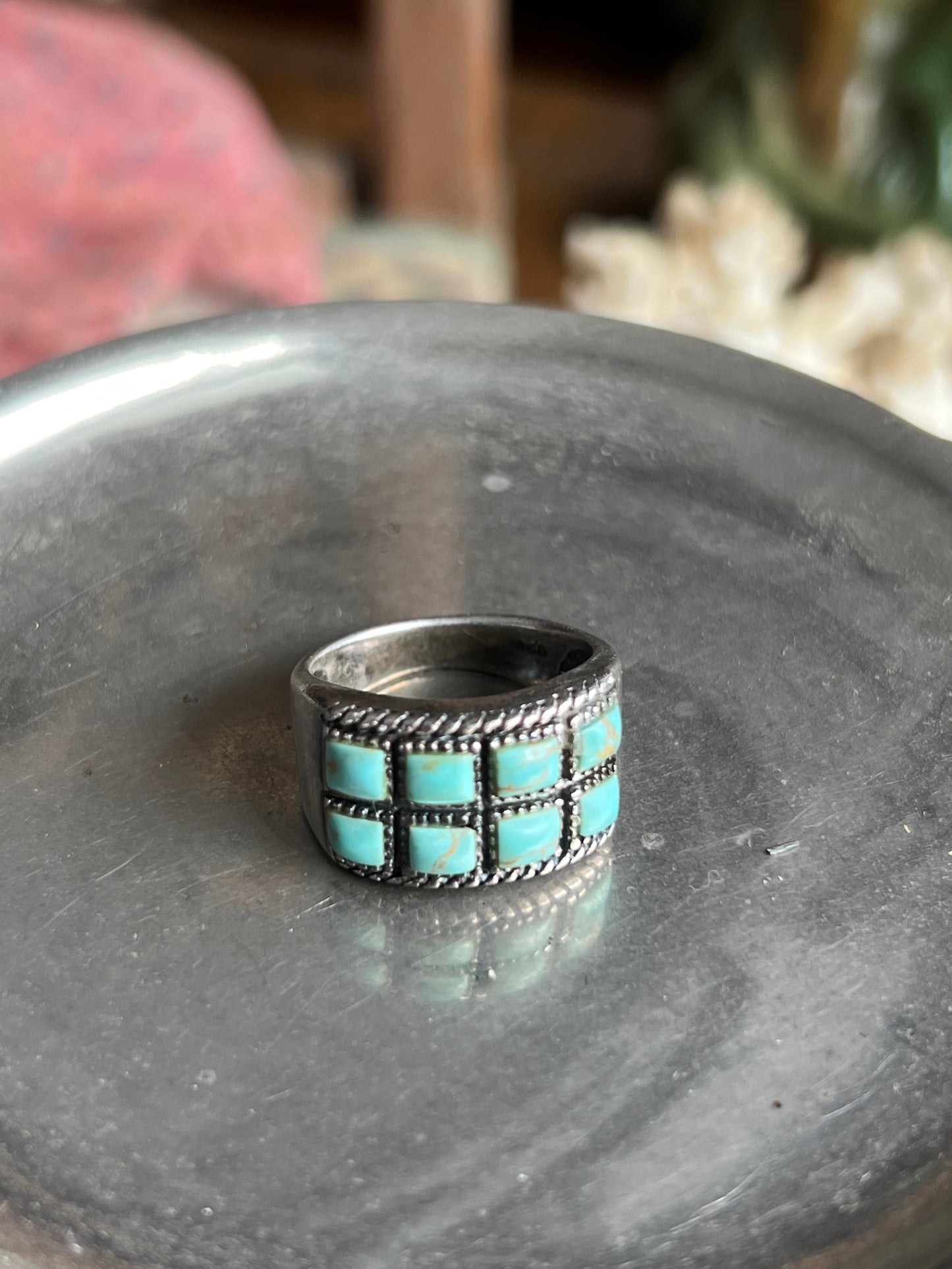 8-Stone Turquoise Ring