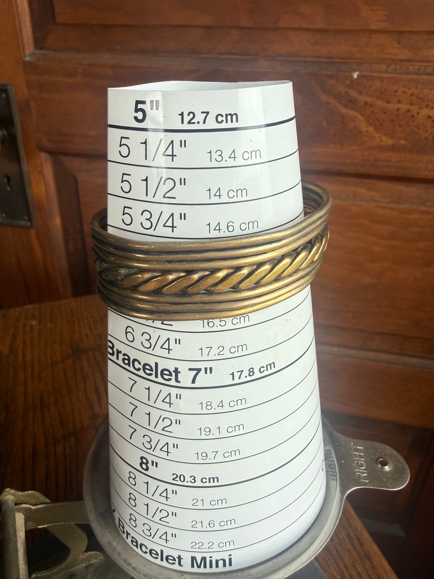 Brass Braided Cuff
